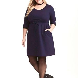 Torrid navy skater dress